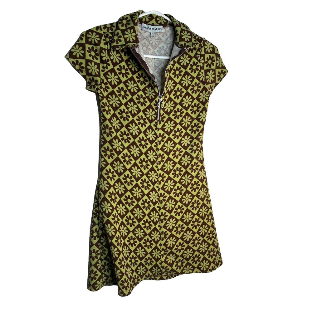 VTG Dress Y2K Mod Hippy Flower Power Almost Famous Cottagecore Fairycore
